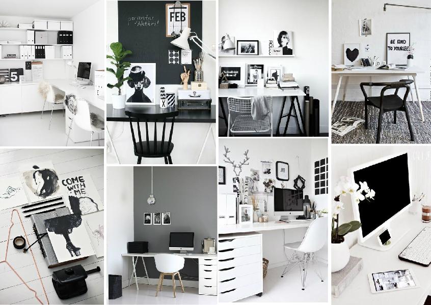 posttitle | sitetitle Home office organization mood board created on www Sampleboard Com