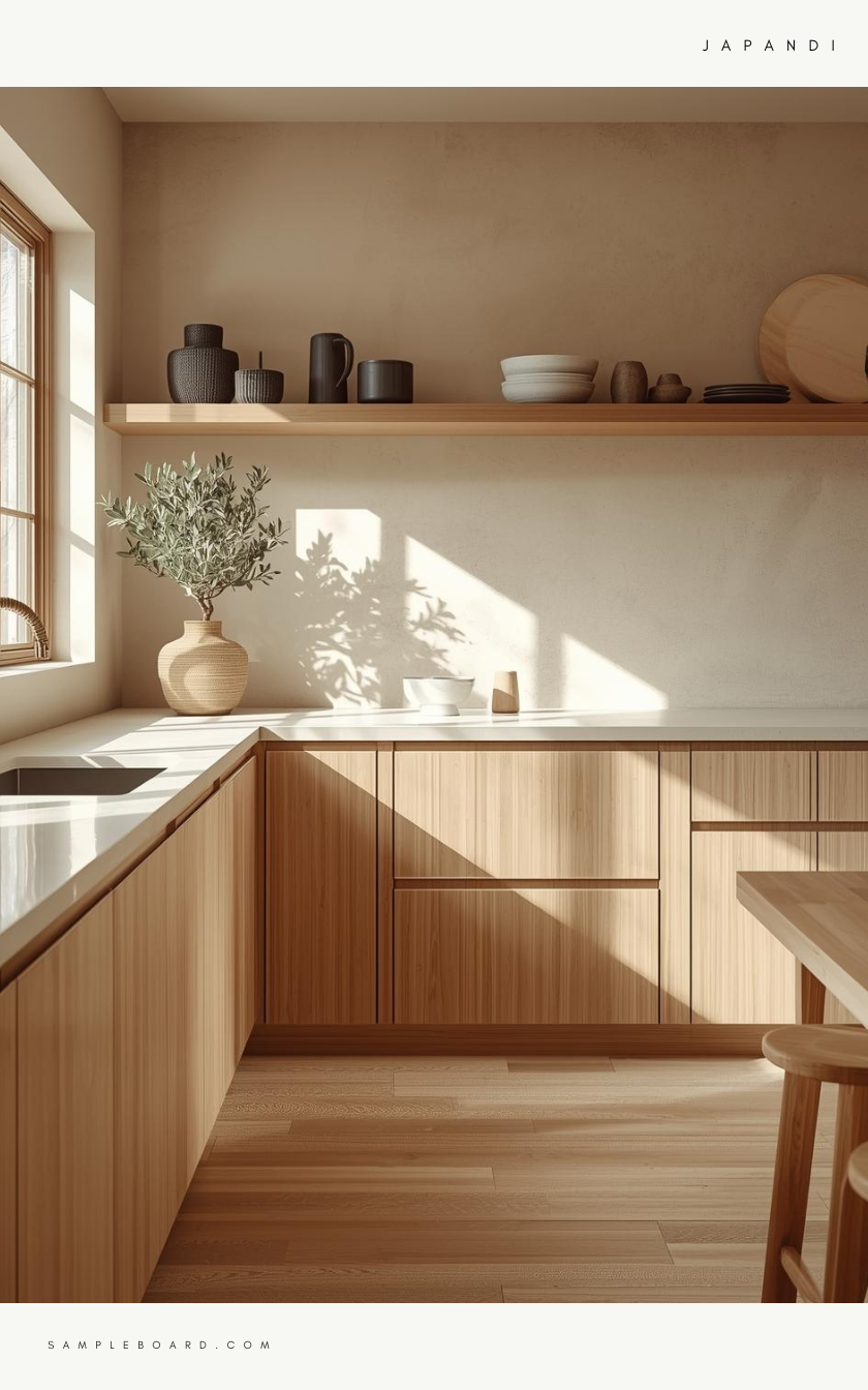 Japandi kitchen design