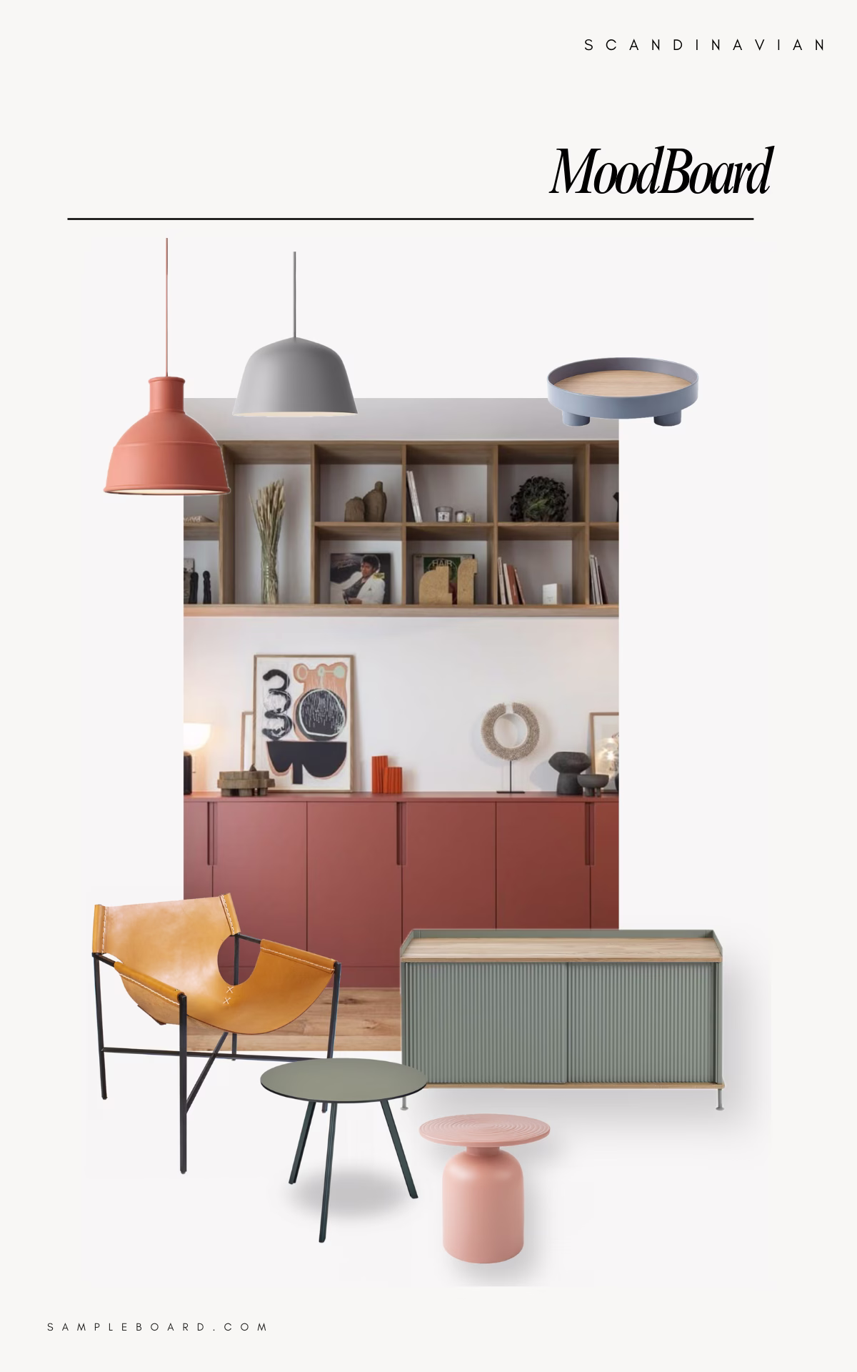 Scandinavian interior moodboard