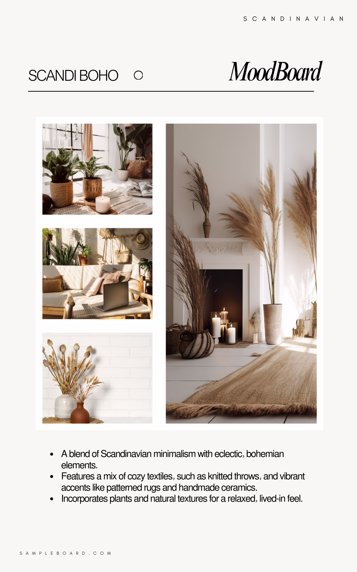 Scandinavian interior moodboard